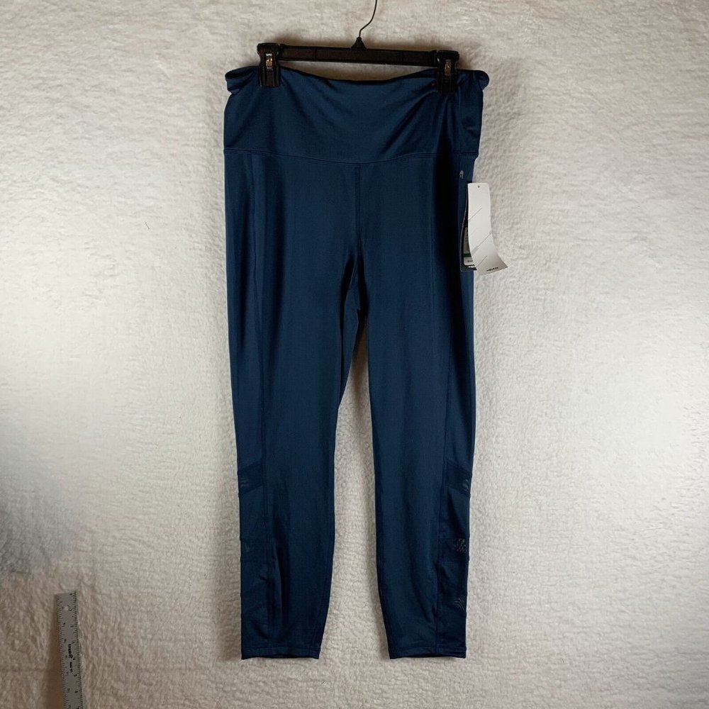 HEAD 7/8 Leggings Women's XL‎ Navy Polyester Stretch Attitude High-Rise 6964